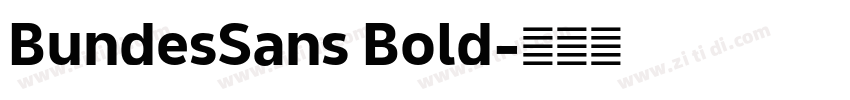BundesSans Bold字体转换